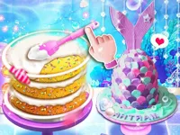 Unicorn Chef Mermaid Cake image