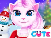 Angela Christmas Dress up Game image